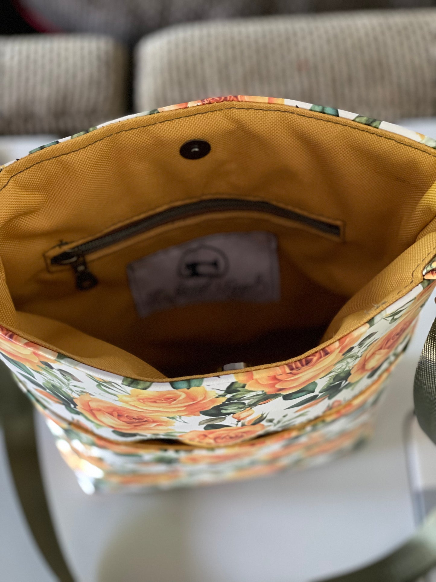 The Teloujay Crossbody bag (Yellow Rose Custom Vinyl)