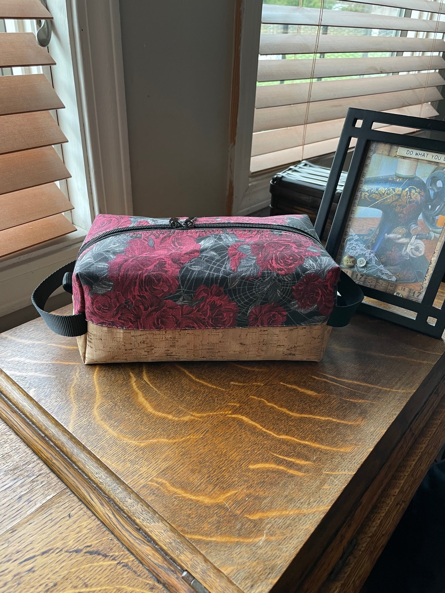 The Webbed Rose Boxed Bag Dopp Kit