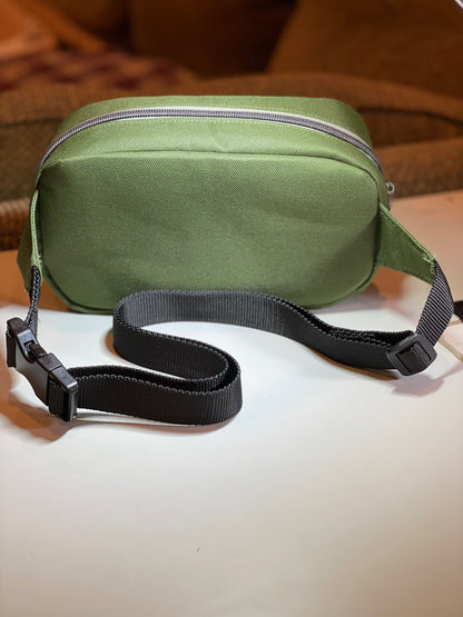 Chest Sling - Green Waterproof Canvas